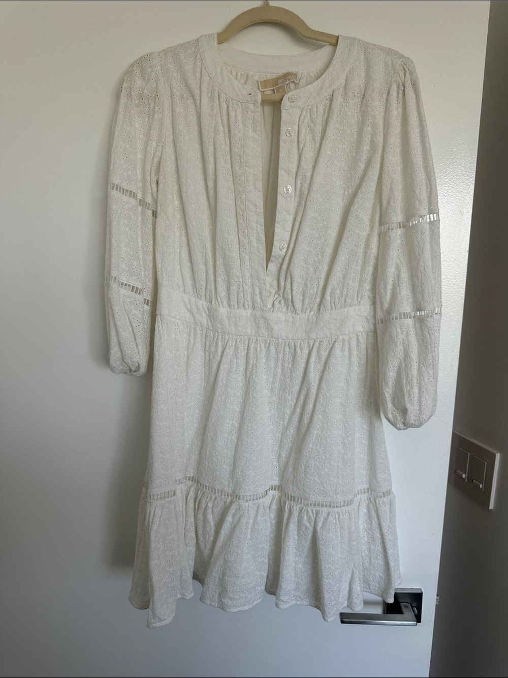 White mini dress